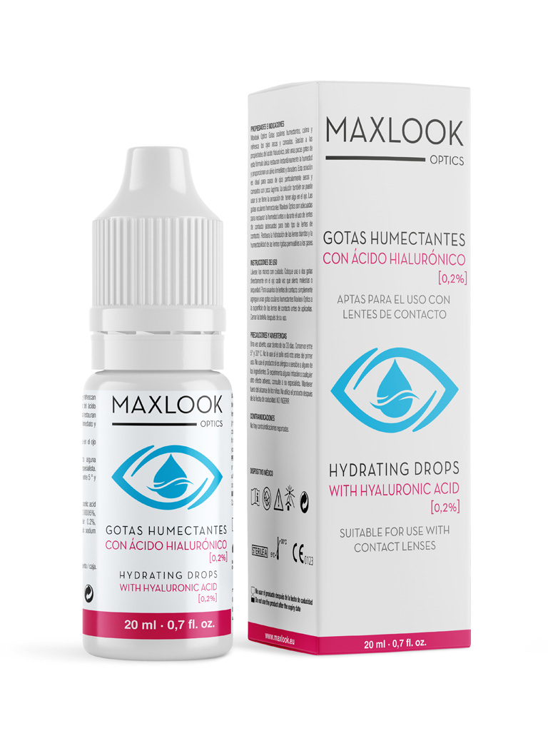 Maxlook Optics Gotas Hidratantes con Ácido Hialurónico